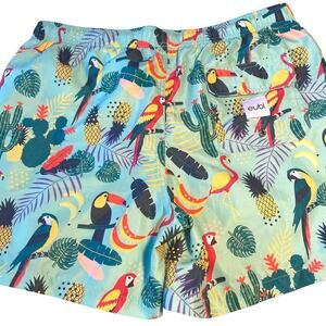 Eubi Tropical Bird Men's Swim Trunks/Suit  - Large